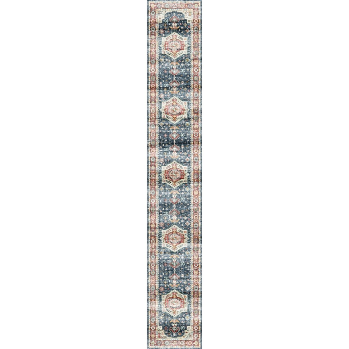 Dilara Multi Color Red Blue Rug