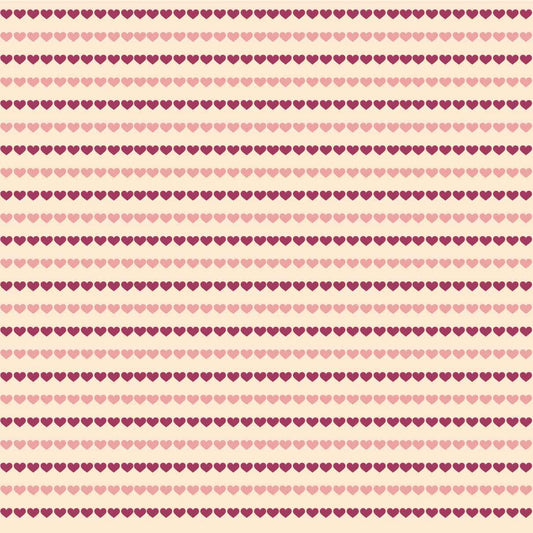 Valentines Hearts Stripes HTV