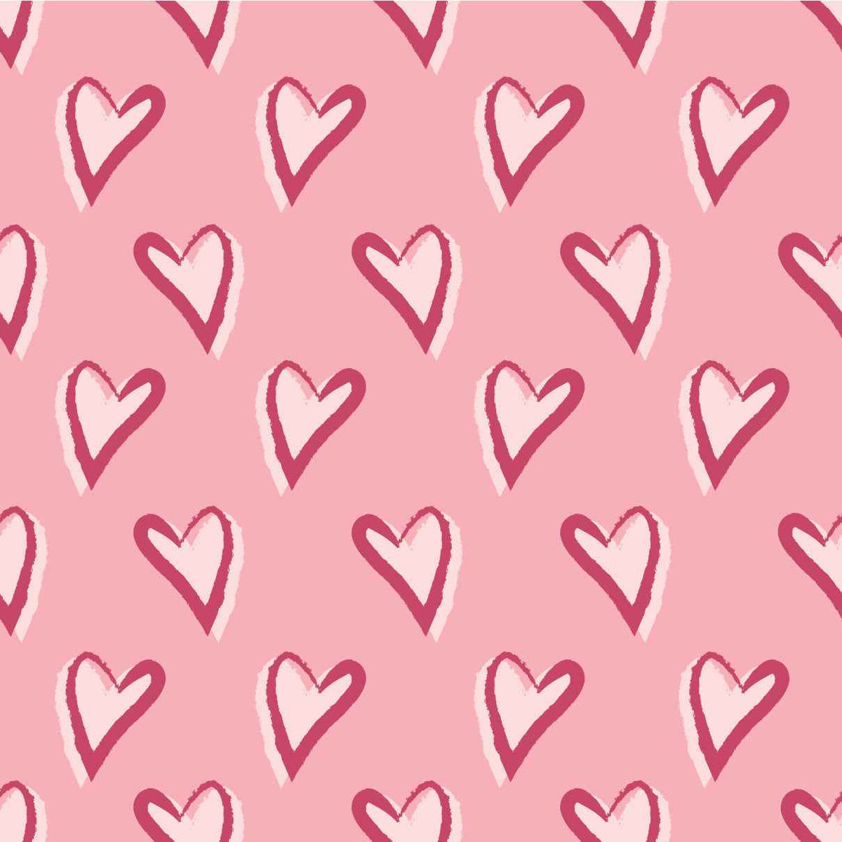 Valentines Hearts Border Adhesive Vinyl #1
