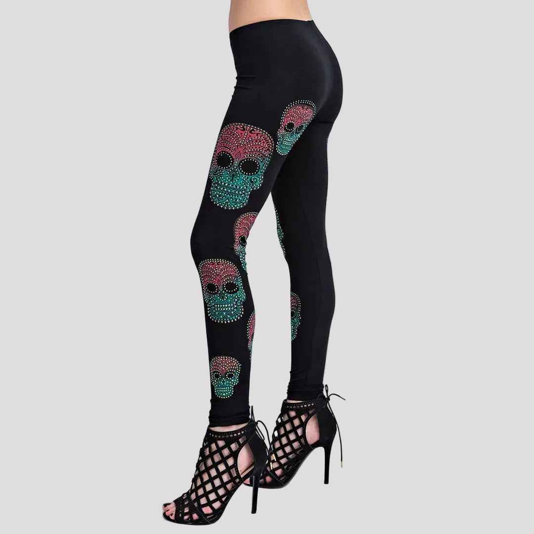 Vocal Women's Sugar Skull Leggings