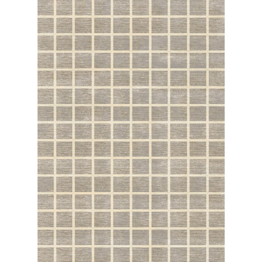 Caper Natural Beige Checkered Rug