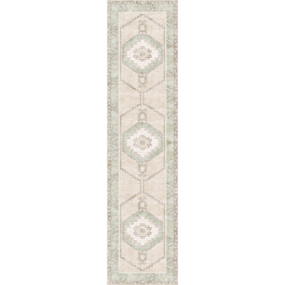 Barbara Light Green Beige Rug