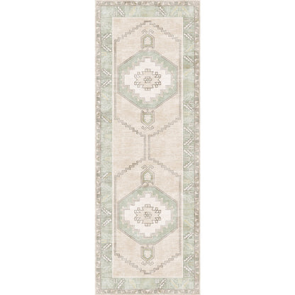 Barbara Light Green Beige Rug