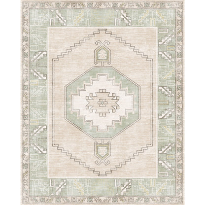Barbara Light Green Beige Rug