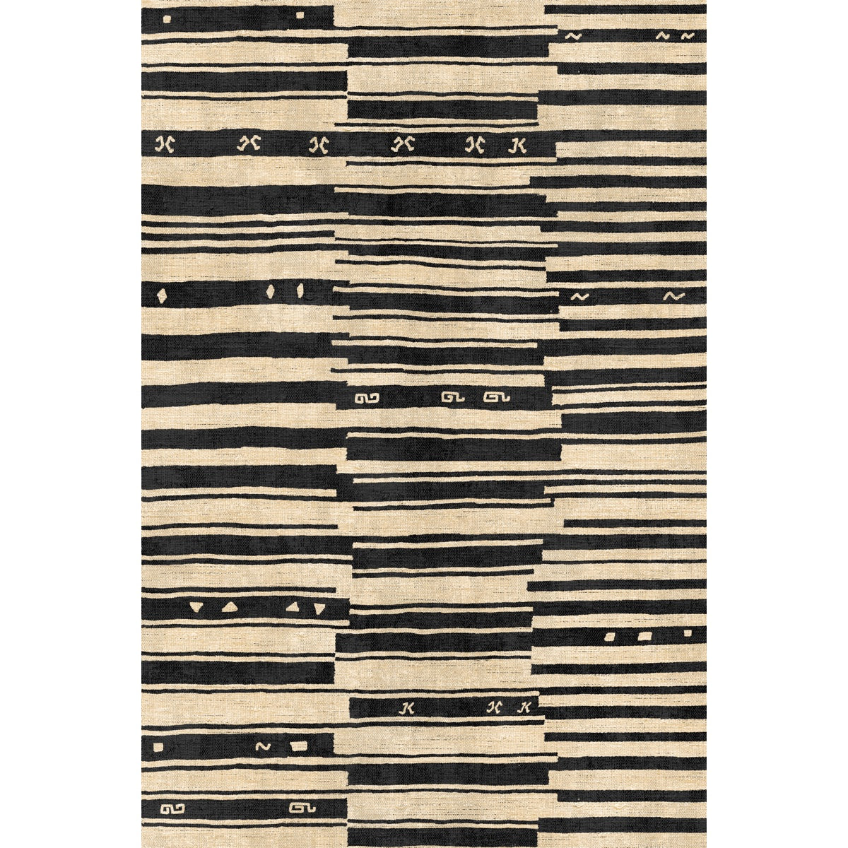 Xelara Natural Black Rug
