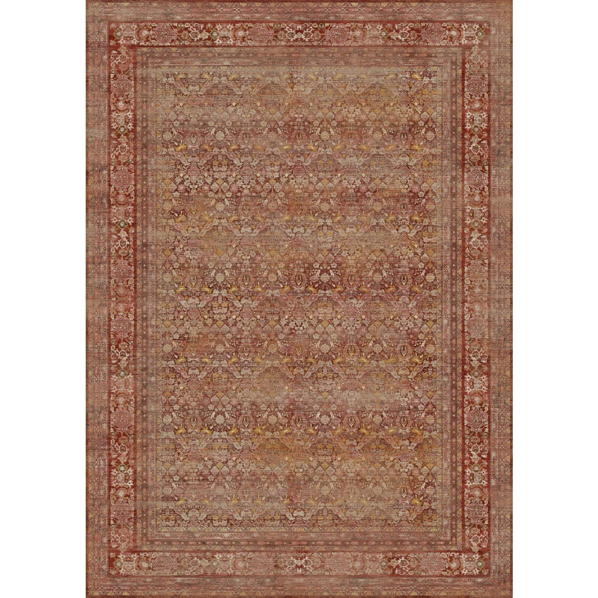 Copera Orange Multi Rug