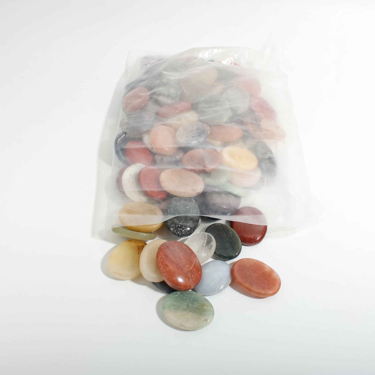 Mixed Stone Worry Stones - 100 Pack