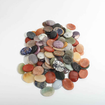 Mixed Stone Worry Stones - 100 Pack