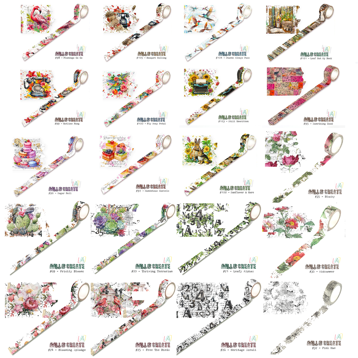 AALL and Create #75 - Washi Tape - Free The Birds