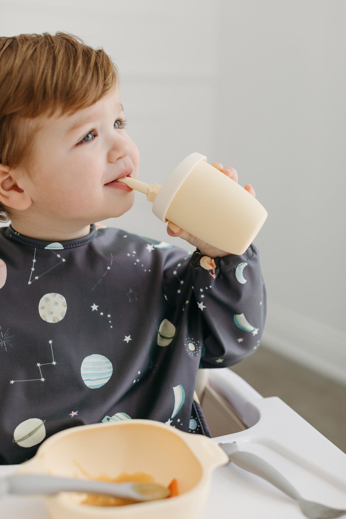 Long Sleeve Bib - Planets