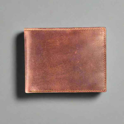 Men’s Slim Bifold Cow Leather Wallet