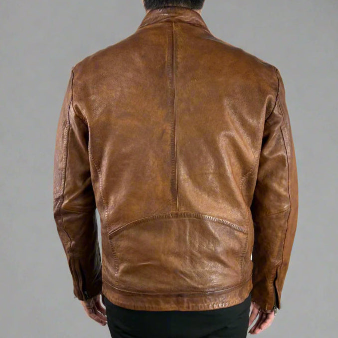 Men's Classic Sheep Leather Jacket | Casual Outerwear