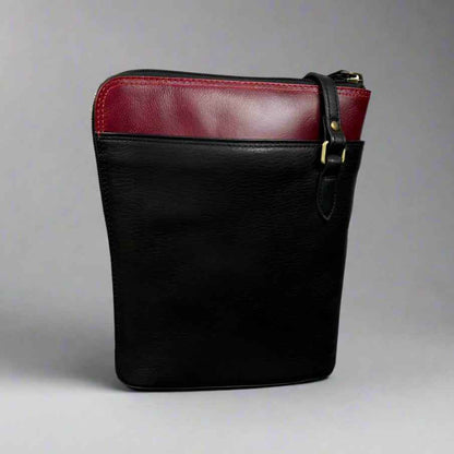 Derek Alexander Adjustable Crossbody Bag with Wide-Zip Main Compartment