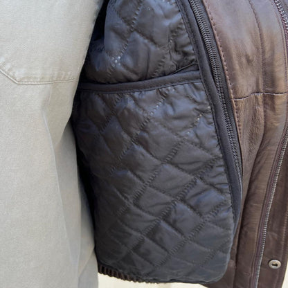 BOL Men's Double Pocket Leather Bomber Jacket | Lambskin Outerwear