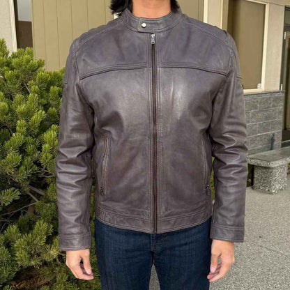 Men's Two-Tone Lamb Leather Jacket