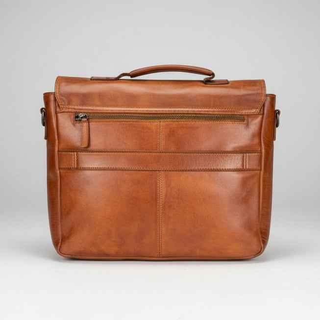 MET Premium Leather Laptop Messenger Bag