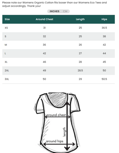 MAPLE LEAF Women's 100% Organic Cotton Tee - Maroon