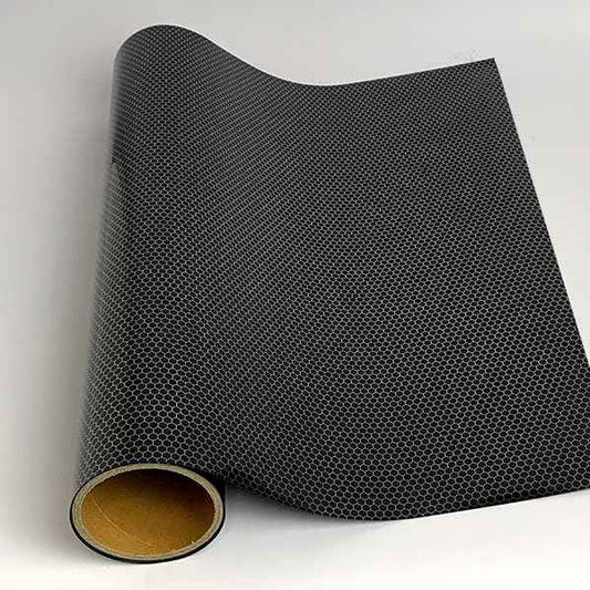 XVinyl HTV Honeycomb Silver Black Pattern