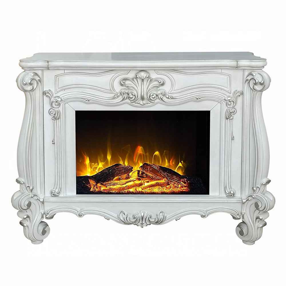 Gilded Antique Luxury Fireplace - Antique White