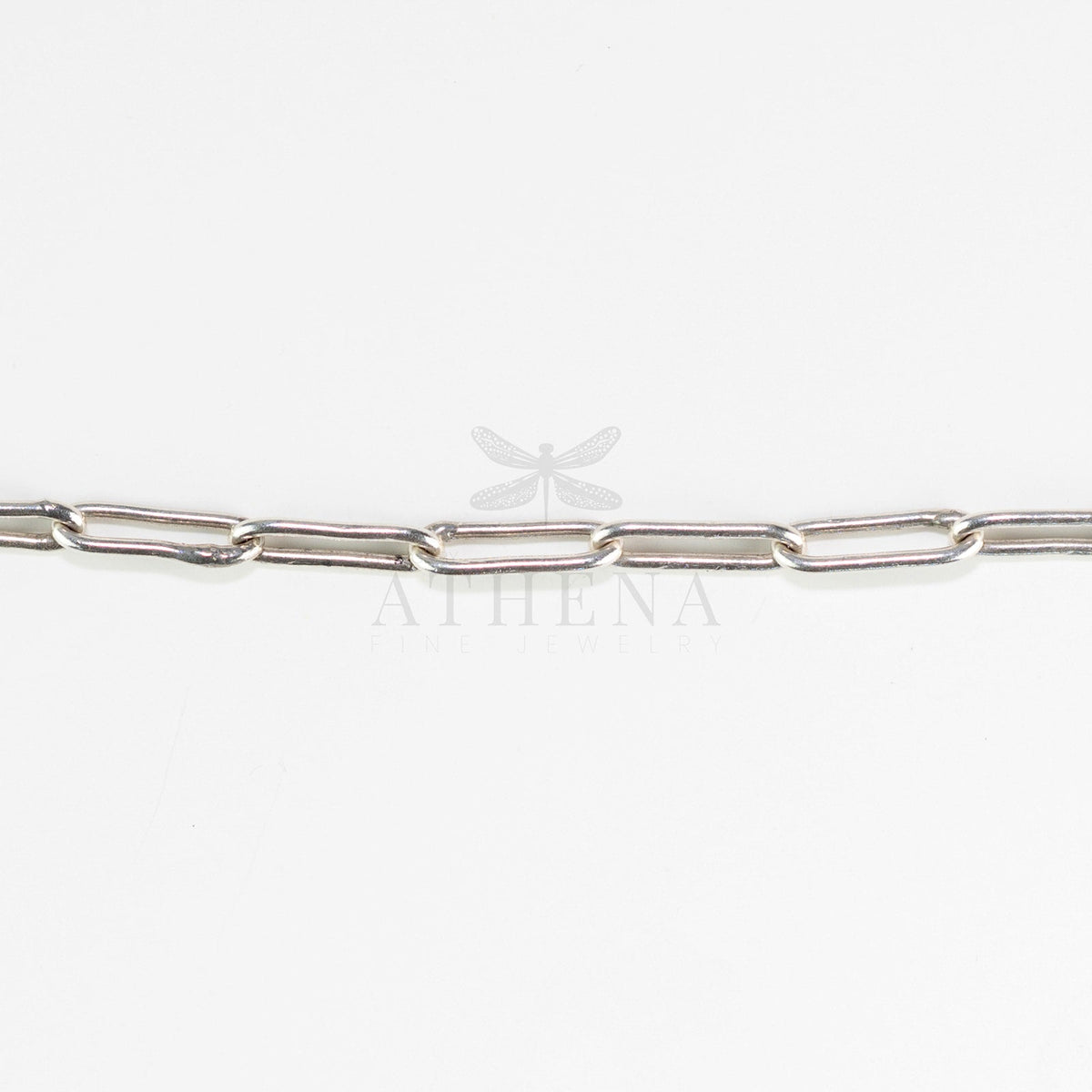 Athena’s Bold Link Anklet – Sterling Silver or 18K Yellow Gold — Handcrafted Paperclip Chain