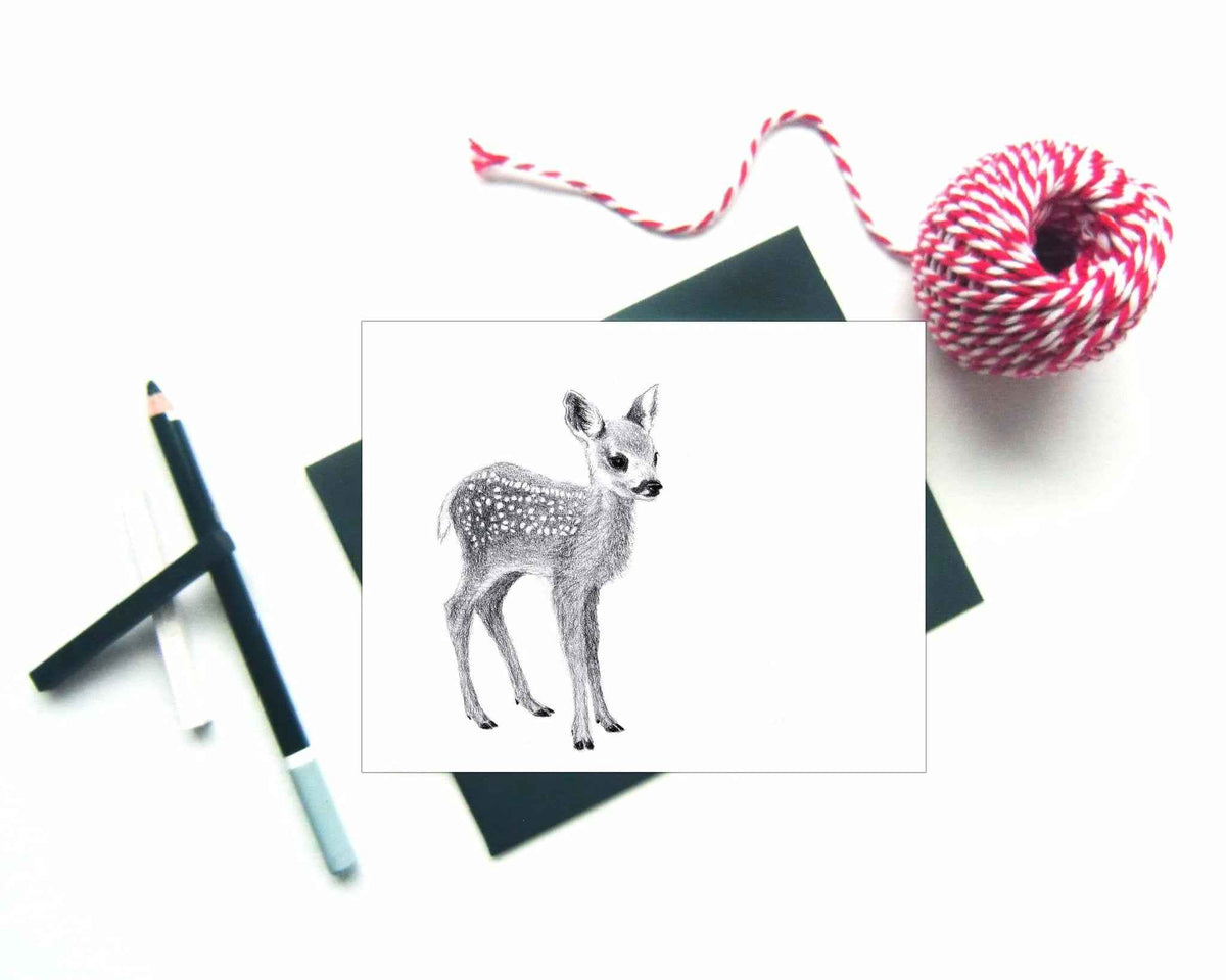 Baby Deer Greeting Card