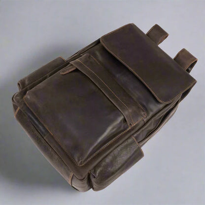 Greenwood Leather Vintage Laptop Backpack