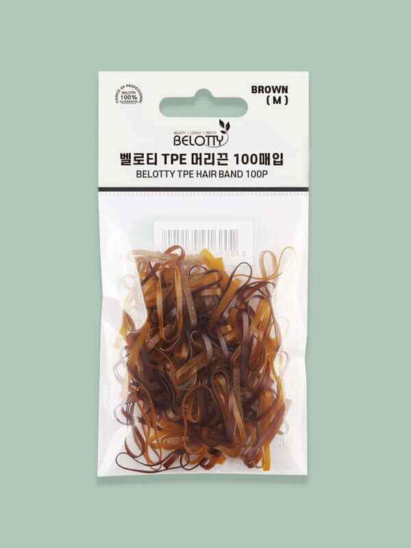 Belotty Elastic Hair Tie Brown