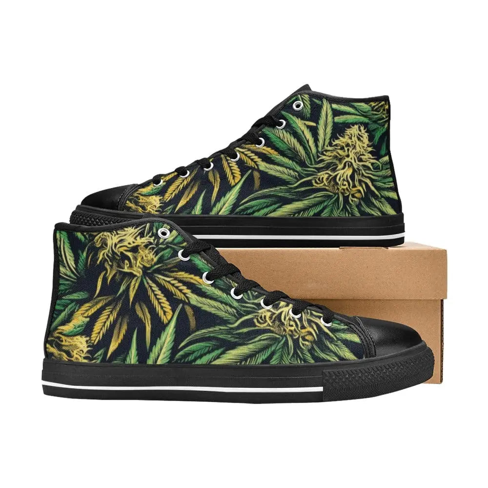 Big Buds Unisex Black-Sole High-Top Sneakers