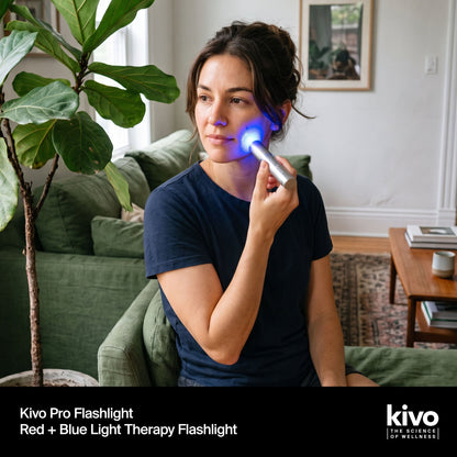 Kivo Pro Red & Blue Light Therapy Flashlight