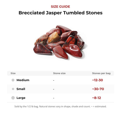 Brecciated Jasper Tumbled Stones