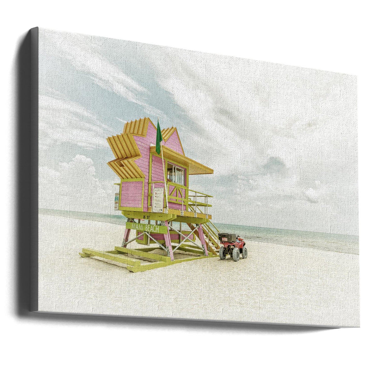 Wall art MIAMI BEACH Vintage Florida Flair
