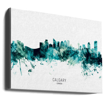 Wall art Calgary Canada Skyline