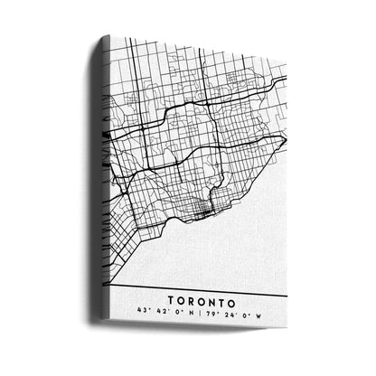 Wall art Black Maps 89 Canvas Wall Art