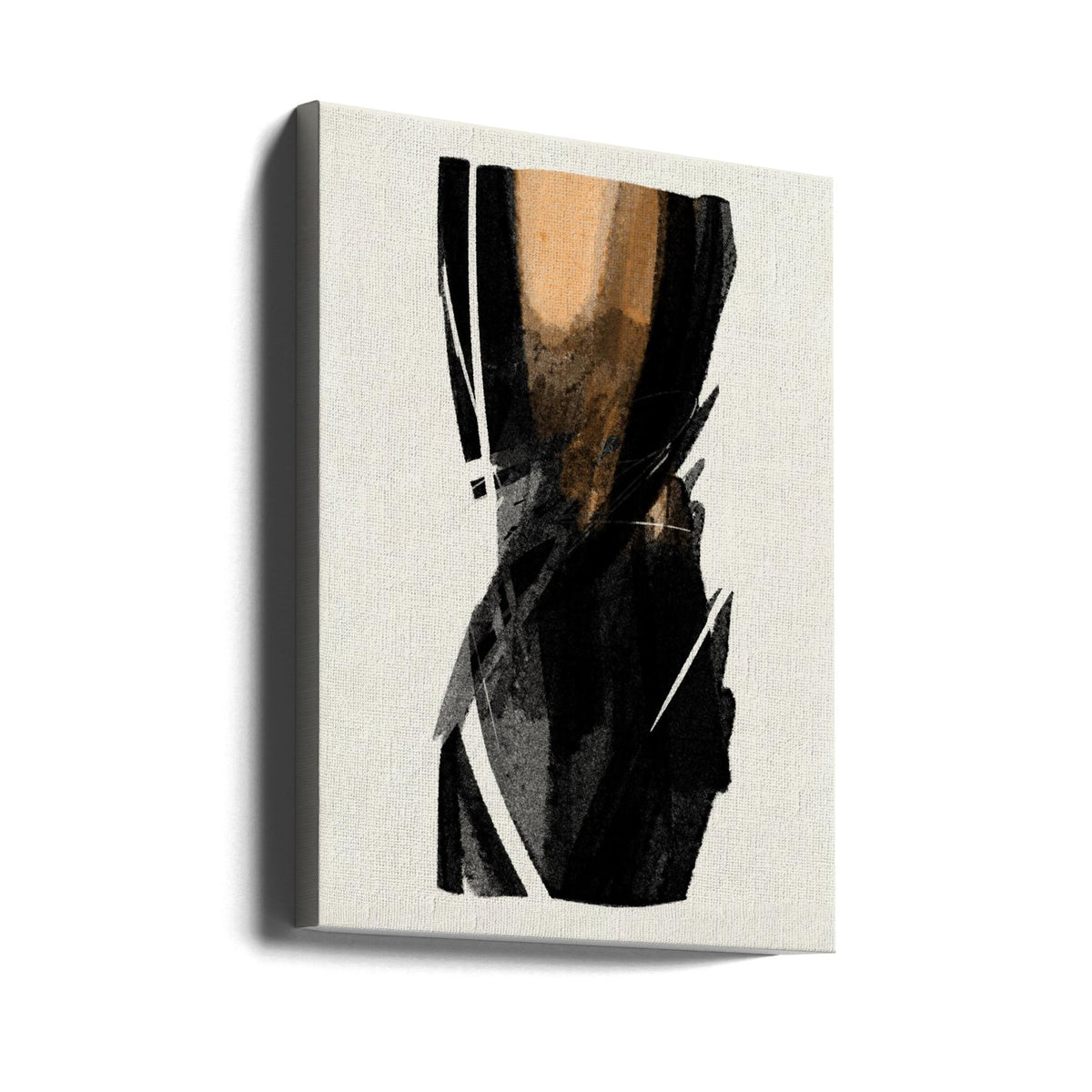 Wall art Black Figure On Neutral Background 3