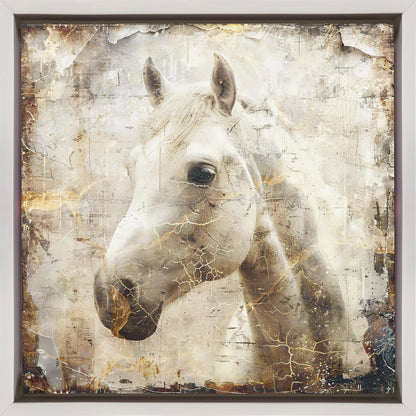 Wall art Horse Vintage Art Illustration 02