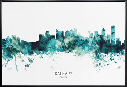 Wall art Calgary Canada Skyline
