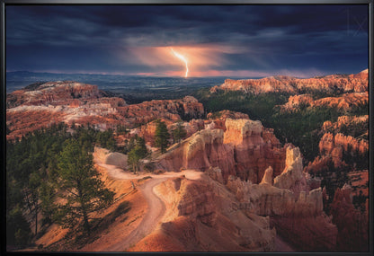 Lightning over Bryce Canyon