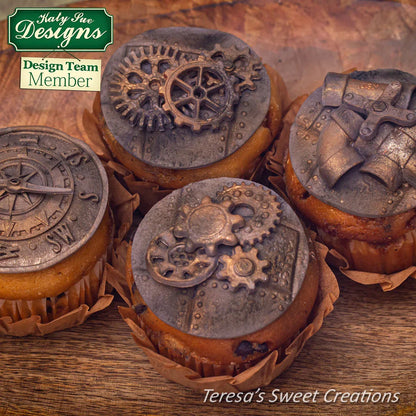 Distressed Cogs Silicone Mould