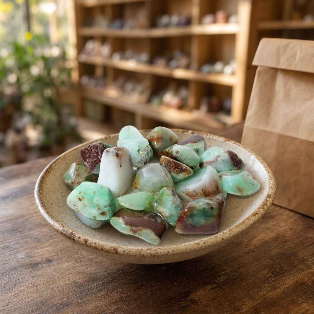 Chrysoprase A Tumbled Stones - Australia