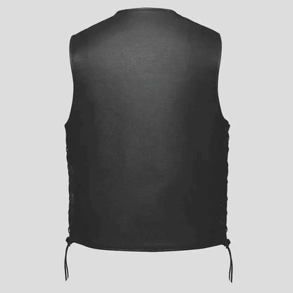 Unik International Men's Laced Side Motorcycle Vest