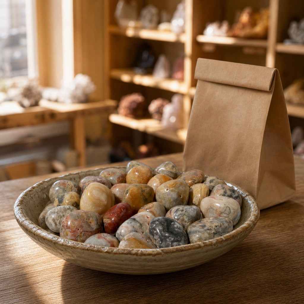 Crazy Lace Agate Tumbled Stone