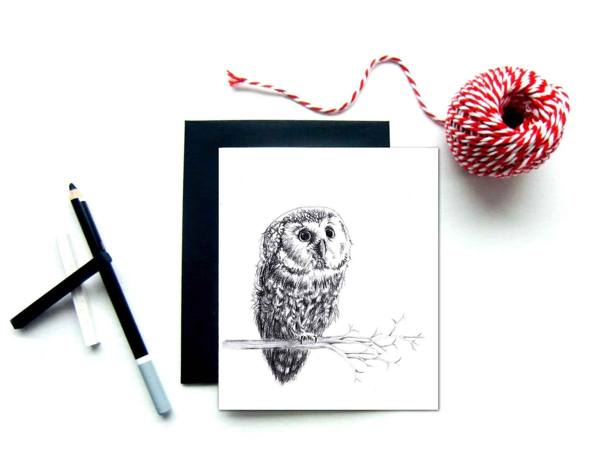Cute Baby Owl Greeting Card