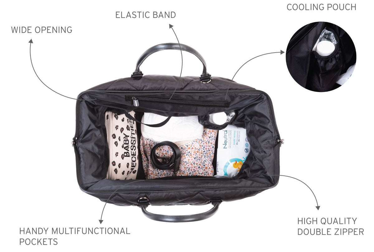 Nursery bag Mommy Bag ® Puffered Black