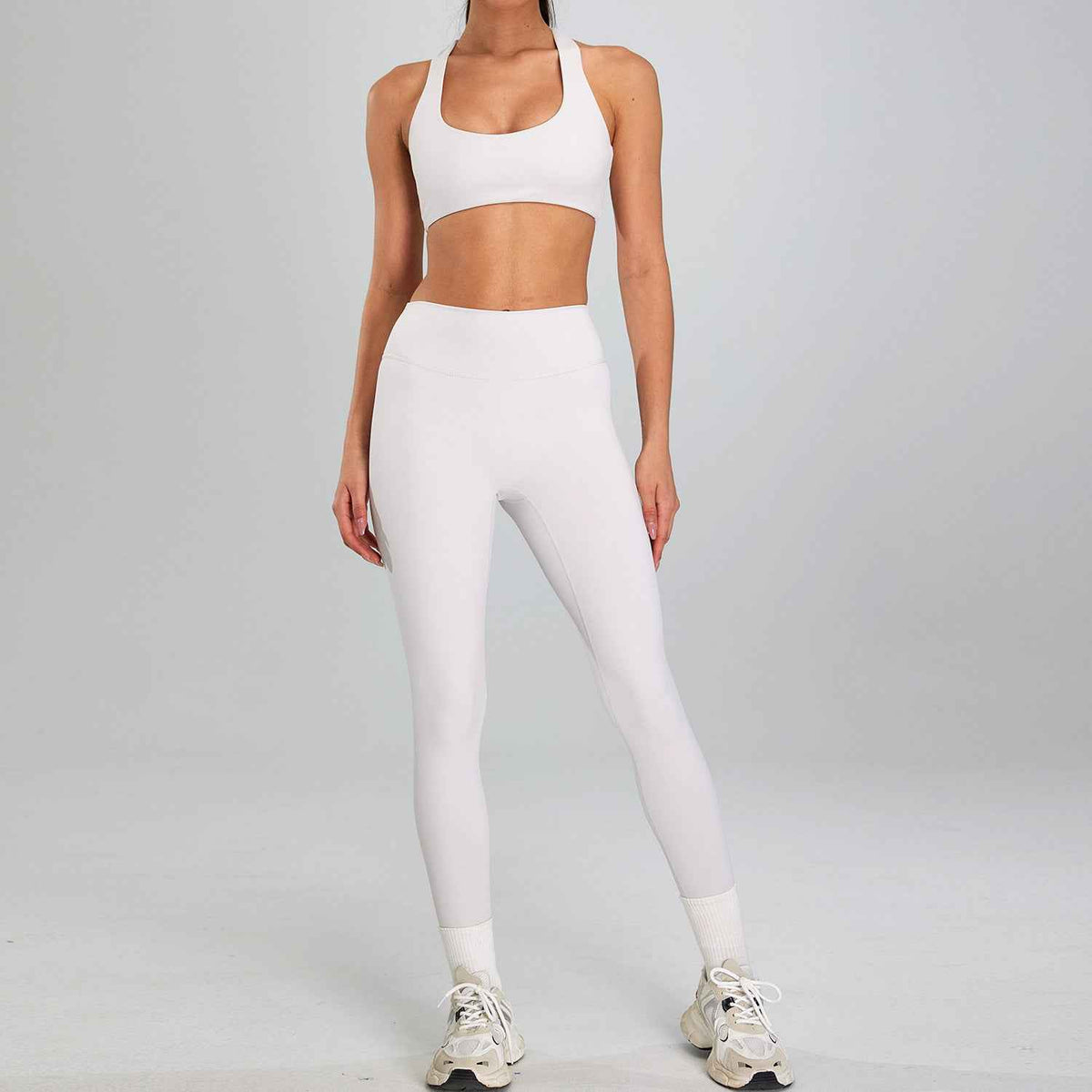 Women’s High-Waisted Sports Set – Slim-Fit Outdoor Running & High-Intensity Workout Activewear