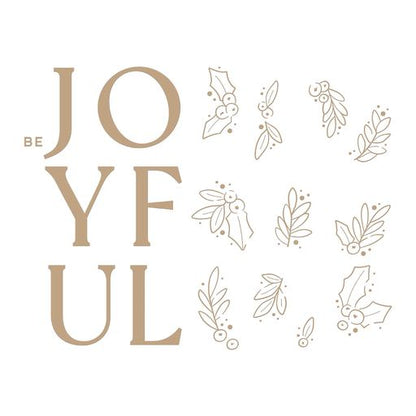 Joyful Glimmer Hot Foil Plate from the De-Light-Ful Christmas Collection by Yana Smakula