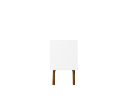 Malmo Modern 70.8" TV Stand with 2 Drawers - White/Brown