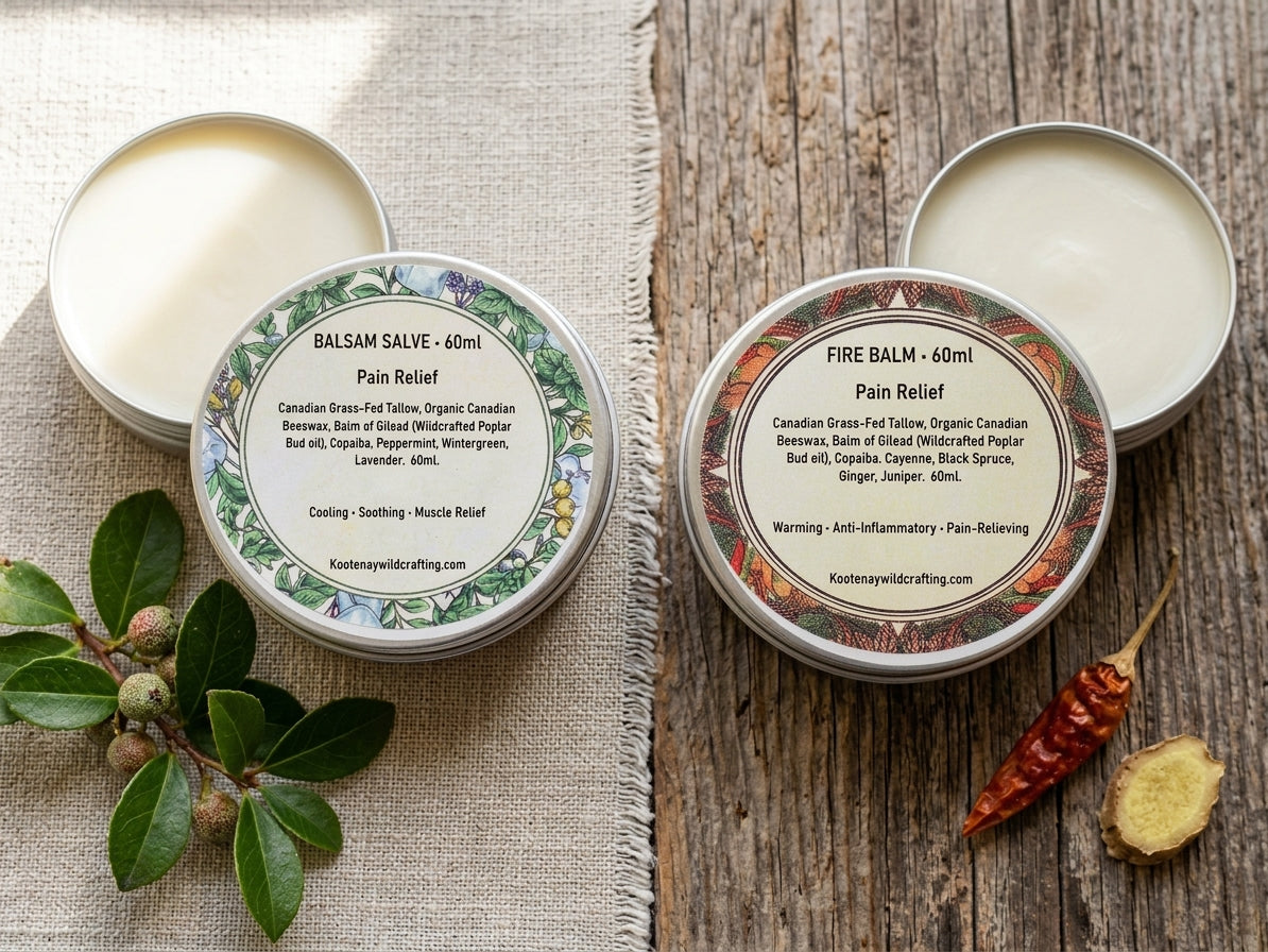 Fire & Balsam: Nature’s Warming & Cooling Balms