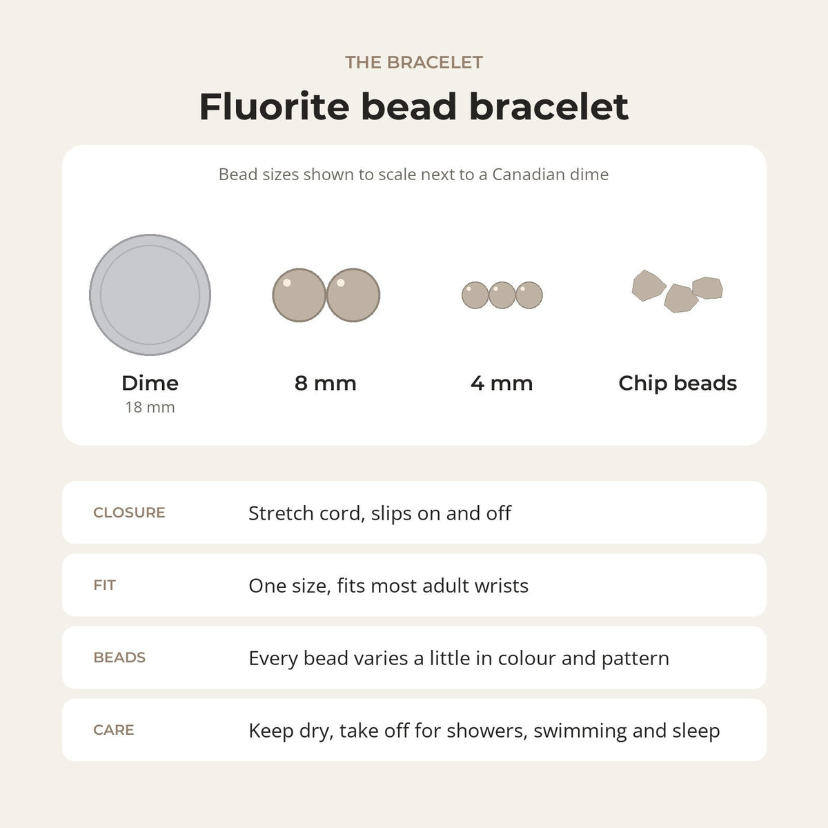 Fluorite Bead Bracelet