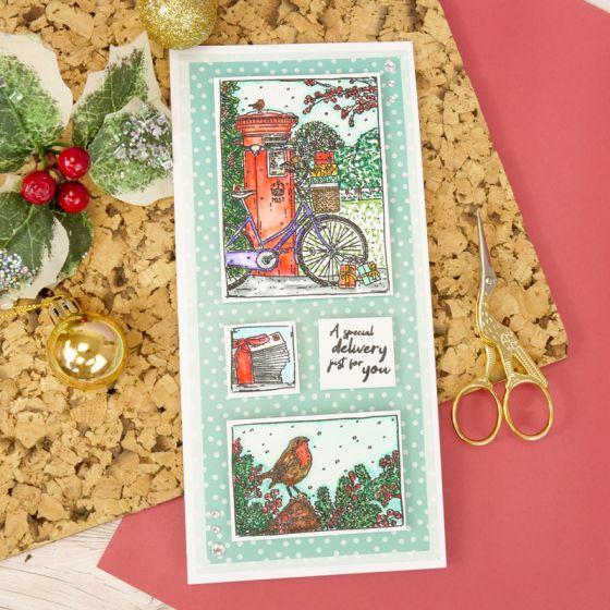 For The Love Of Stamps - Christmas Post A6 Stamp Set