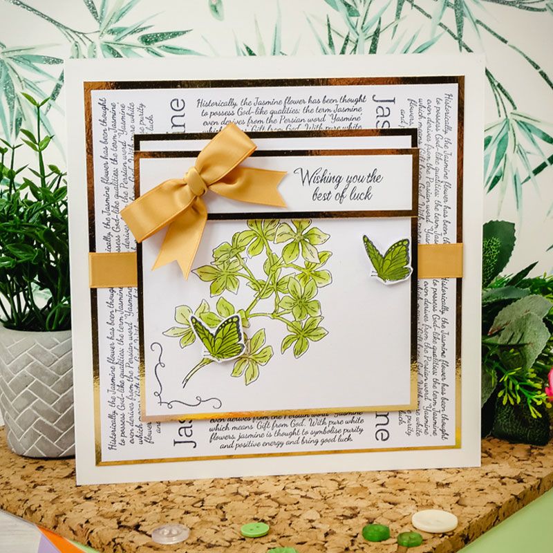 For The Love Of Stamps - Botanical Beauties - Jasmine A6 Stamp Set